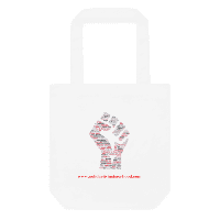 Cotton tote bag- Call to action- we should not forget the fight for equality that women endure- we need to be strong to maintain our rights