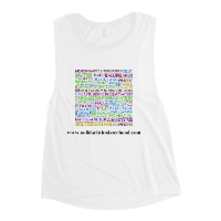 Ladies’ Muscle Tank- promoting linguistic reclamation- taking back terms from the patriarchy- all archetypes are beautiful !!