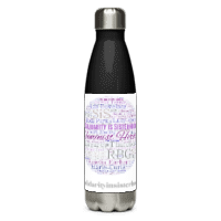 Stainless steel water bottle- Celebrating our female icons and heroes and remembering that women can achieve anything !!