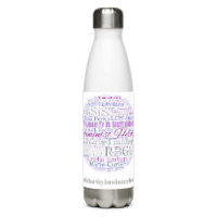 Stainless steel water bottle- Celebrating our female icons and heroes and remembering that women can achieve anything !!