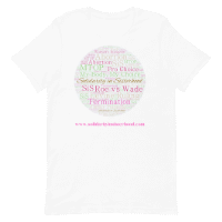 Unisex t-shirt- The fight for reproductive rights to be solely in the hands of women is ongoing. Promoting and normalising our right to choice !!