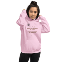 Unisex Hoodie- togtherness and community- orgnaisation and perserverance are the traits of female warriors and leaders who believe in Sisterhood !!