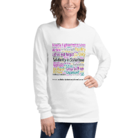 Unisex Long Sleeve Tee- Power and beauty- celebrate and be strong – a symbol of modern feminism.