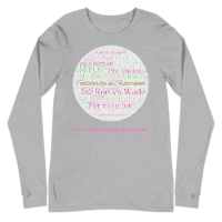 Unisex Long Sleeve Tee- The fight for reproductive rights to be solely in the hands of women is ongoing. Promoting and normalising our right to choice !!