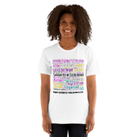 Unisex t-shirt-Power and beauty- celebrate and be strong – a symbol of modern feminism.