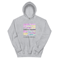 Unisex Hoodie- Power and beauty- celebrate and be strong – a symbol of modern feminism.