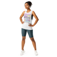 Ladies’ Muscle Tank- Power and beauty- celebrate and be strong – a symbol of modern feminism.
