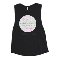 Ladies’ Muscle Tank- The fight for reproductive rights to be solely in the hands of women is ongoing. Promoting and normalising our right to choice !!
