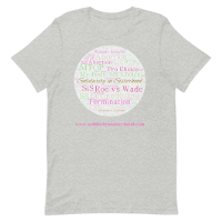 Unisex t-shirt- The fight for reproductive rights to be solely in the hands of women is ongoing. Promoting and normalising our right to choice !!