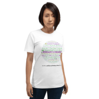 Unisex t-shirt- Brilliant, hard working women through the century- be inspired by these names to achieve !!