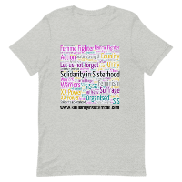 Unisex t-shirt-Power and beauty- celebrate and be strong – a symbol of modern feminism.