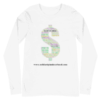Unisex Long Sleeve Tee- The wage gap is real- homelessness and poverty for women is ever present – we need to support each other for a better future !!