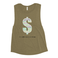 Ladies’ Muscle Tank- The wage gap is real- homelessness and poverty for women is ever present – we need to support each other for a better future !!