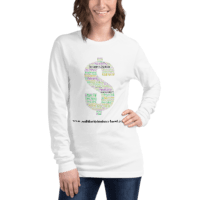 Unisex Long Sleeve Tee- The wage gap is real- homelessness and poverty for women is ever present – we need to support each other for a better future !!