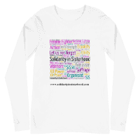 Unisex Long Sleeve Tee- Power and beauty- celebrate and be strong – a symbol of modern feminism.