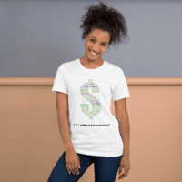 Unisex t-shirt- The wage gap is real- homelessness and poverty for women is ever present – we need to support each other for a better future !!